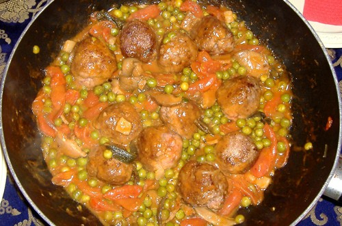 Mandonguilles a la jardinera